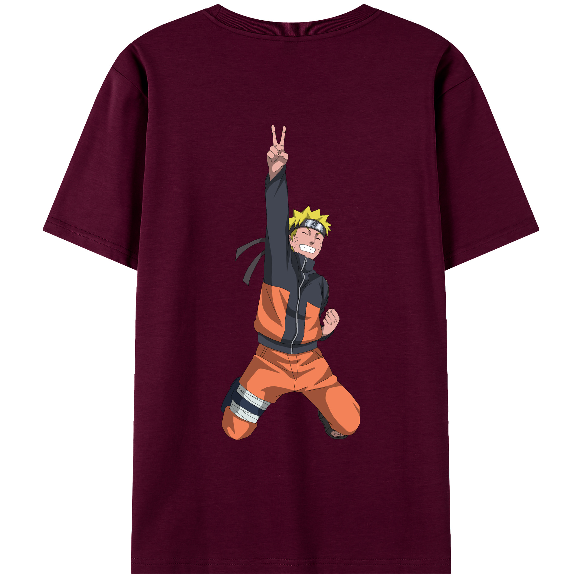 （画像用） NARUTO -ナルト- うずまき ナルト Uzumaki Naruto レディース半袖Tシャツ(バックプリント)